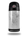 Skin Decal Wrap for Thermos Funtainer 12oz Bottle Marble Granite 07 White Gray (BOTTLE NOT INCLUDED)