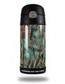Skin Decal Wrap for Thermos Funtainer 12oz Bottle WraptorCamo Grassy Marsh Camo Neon Teal (BOTTLE NOT INCLUDED)