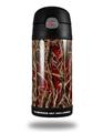 Skin Decal Wrap for Thermos Funtainer 12oz Bottle WraptorCamo Grassy Marsh Camo Red (BOTTLE NOT INCLUDED)