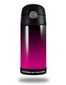 Skin Decal Wrap compatible with Thermos Funtainer 12oz Bottle Smooth Fades Hot Pink Black (BOTTLE NOT INCLUDED)
