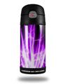 Skin Decal Wrap for Thermos Funtainer 12oz Bottle Lightning Purple (BOTTLE NOT INCLUDED)
