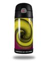 Skin Decal Wrap for Thermos Funtainer 12oz Bottle Alecias Swirl 01 Yellow (BOTTLE NOT INCLUDED)