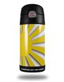 Skin Decal Wrap for Thermos Funtainer 12oz Bottle Rising Sun Japanese Flag Yellow (BOTTLE NOT INCLUDED)