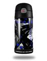 Skin Decal Wrap for Thermos Funtainer 12oz Bottle Abstract 02 Blue (BOTTLE NOT INCLUDED)