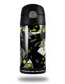 Skin Decal Wrap for Thermos Funtainer 12oz Bottle Abstract 02 Yellow (BOTTLE NOT INCLUDED)