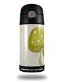 Skin Decal Wrap for Thermos Funtainer 12oz Bottle Mushrooms Yellow (BOTTLE NOT INCLUDED)