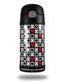 Skin Decal Wrap for Thermos Funtainer 12oz Bottle XO Hearts (BOTTLE NOT INCLUDED)