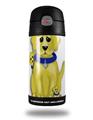 Skin Decal Wrap for Thermos Funtainer 12oz Bottle Puppy Dogs on White (BOTTLE NOT INCLUDED)