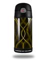 Skin Decal Wrap for Thermos Funtainer 12oz Bottle Abstract 01 Yellow (BOTTLE NOT INCLUDED)