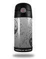 Skin Decal Wrap for Thermos Funtainer 12oz Bottle Feminine Yin Yang Gray (BOTTLE NOT INCLUDED)