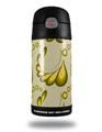Skin Decal Wrap for Thermos Funtainer 12oz Bottle Petals Yellow (BOTTLE NOT INCLUDED)