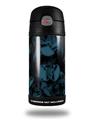 Skin Decal Wrap for Thermos Funtainer 12oz Bottle Skulls Confetti Blue (BOTTLE NOT INCLUDED)