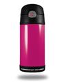 Skin Decal Wrap for Thermos Funtainer 12oz Bottle Solids Collection Fushia (BOTTLE NOT INCLUDED)