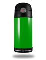 Skin Decal Wrap for Thermos Funtainer 12oz Bottle Solids Collection Green (BOTTLE NOT INCLUDED)