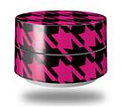 Skin Decal Wrap for Google WiFi Original Houndstooth Hot Pink on Black (GOOGLE WIFI NOT INCLUDED)