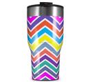 WraptorSkinz Skin Wrap compatible with 2017 and newer RTIC Tumblers 30oz Zig Zag Colors 04 (TUMBLER NOT INCLUDED)