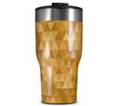 WraptorSkinz Skin Wrap compatible with 2017 and newer RTIC Tumblers 30oz Triangle Mosaic Orange (TUMBLER NOT INCLUDED)