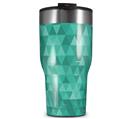 WraptorSkinz Skin Wrap compatible with 2017 and newer RTIC Tumblers 30oz Triangle Mosaic Seafoam Green (TUMBLER NOT INCLUDED)