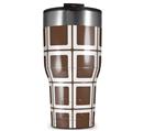 WraptorSkinz Skin Wrap compatible with 2017 and newer RTIC Tumblers 30oz Squared Chocolate Brown (TUMBLER NOT INCLUDED)