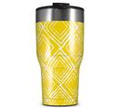 WraptorSkinz Skin Wrap compatible with 2017 and newer RTIC Tumblers 30oz Wavey Yellow (TUMBLER NOT INCLUDED)