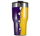 WraptorSkinz Skin Wrap compatible with 2017 and newer RTIC Tumblers 30oz Ripped Colors Purple Yellow (TUMBLER NOT INCLUDED)