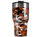 WraptorSkinz Skin Wrap compatible with 2017 and newer RTIC Tumblers 30oz WraptorCamo Digital Camo Burnt Orange (TUMBLER NOT INCLUDED)