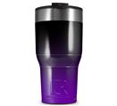 WraptorSkinz Skin Wrap compatible with 2017 and newer RTIC Tumblers 30oz Smooth Fades Purple Black (TUMBLER NOT INCLUDED)