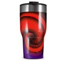 WraptorSkinz Skin Wrap compatible with 2017 and newer RTIC Tumblers 30oz Alecias Swirl 01 Red (TUMBLER NOT INCLUDED)