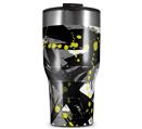 WraptorSkinz Skin Wrap compatible with 2017 and newer RTIC Tumblers 30oz Abstract 02 Yellow (TUMBLER NOT INCLUDED)