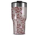 WraptorSkinz Skin Wrap compatible with 2017 and newer RTIC Tumblers 30oz Victorian Design Red (TUMBLER NOT INCLUDED)