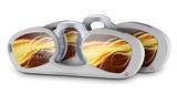 Decal Style Vinyl Skin Wrap 2 Pack for Nooz Glasses Rectangle Case Mystic Vortex Yellow  (NOOZ NOT INCLUDED)