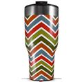 Skin Wrap Decal for 2017 RTIC Tumblers 40oz Zig Zag Colors 01 (TUMBLER NOT INCLUDED)