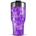 Skin Wrap Decal for 2017 RTIC Tumblers 40oz Triangle Mosaic Purple (TUMBLER NOT INCLUDED)