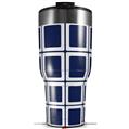 Skin Wrap Decal for 2017 RTIC Tumblers 40oz Squared Navy Blue (TUMBLER NOT INCLUDED)