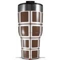 Skin Wrap Decal for 2017 RTIC Tumblers 40oz Squared Chocolate Brown (TUMBLER NOT INCLUDED)