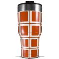 Skin Wrap Decal for 2017 RTIC Tumblers 40oz Squared Burnt Orange (TUMBLER NOT INCLUDED)
