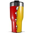 Skin Wrap Decal for 2017 RTIC Tumblers 40oz Ripped Colors Red Yellow (TUMBLER NOT INCLUDED)