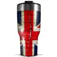 Skin Wrap Decal for 2017 RTIC Tumblers 40oz Painted Faded and Cracked Union Jack British Flag (TUMBLER NOT INCLUDED)