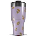 Skin Wrap Decal for 2017 RTIC Tumblers 40oz Anchors Away Lavender (TUMBLER NOT INCLUDED)