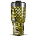 Skin Wrap Decal for 2017 RTIC Tumblers 40oz HEX Mesh Camo 01 Yellow (TUMBLER NOT INCLUDED)