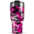 Skin Wrap Decal for 2017 RTIC Tumblers 40oz WraptorCamo Digital Camo Hot Pink (TUMBLER NOT INCLUDED)