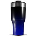 Skin Wrap Decal for 2017 RTIC Tumblers 40oz Smooth Fades Blue Black (TUMBLER NOT INCLUDED)
