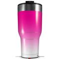 Skin Wrap Decal for 2017 RTIC Tumblers 40oz Smooth Fades White Hot Pink (TUMBLER NOT INCLUDED)
