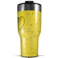 Skin Wrap Decal for 2017 RTIC Tumblers 40oz Raining Yellow (TUMBLER NOT INCLUDED)