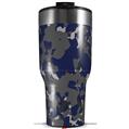 Skin Wrap Decal for 2017 RTIC Tumblers 40oz WraptorCamo Old School Camouflage Camo Blue Navy (TUMBLER NOT INCLUDED)