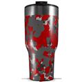 Skin Wrap Decal for 2017 RTIC Tumblers 40oz WraptorCamo Old School Camouflage Camo Red (TUMBLER NOT INCLUDED)