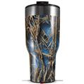 Skin Wrap Decal for 2017 RTIC Tumblers 40oz WraptorCamo Grassy Marsh Camo Neon Blue (TUMBLER NOT INCLUDED)