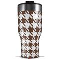 Skin Wrap Decal for 2017 RTIC Tumblers 40oz Houndstooth Chocolate Brown (TUMBLER NOT INCLUDED)