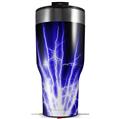 Skin Wrap Decal for 2017 RTIC Tumblers 40oz Lightning Blue (TUMBLER NOT INCLUDED)