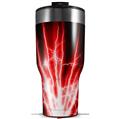 Skin Wrap Decal for 2017 RTIC Tumblers 40oz Lightning Red (TUMBLER NOT INCLUDED)